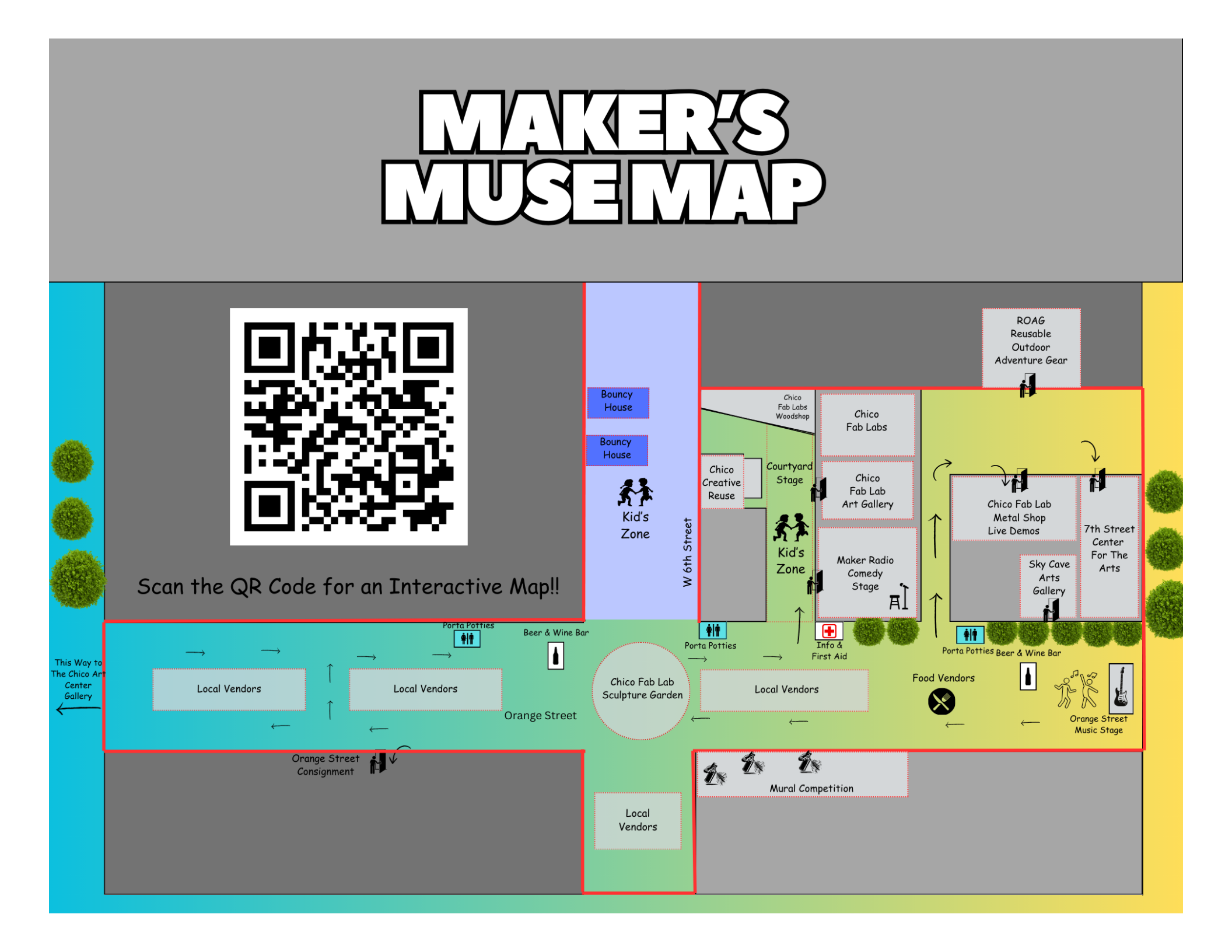 Maker's Muse Festival Map